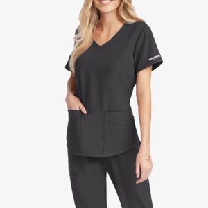 NEW Skechers by Barco Breeze Women's 3-Pocket STRETCH V-Neck Scrub Top size: XL